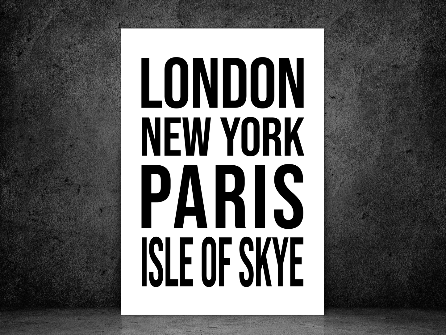 Isle Of Skye Bold Print