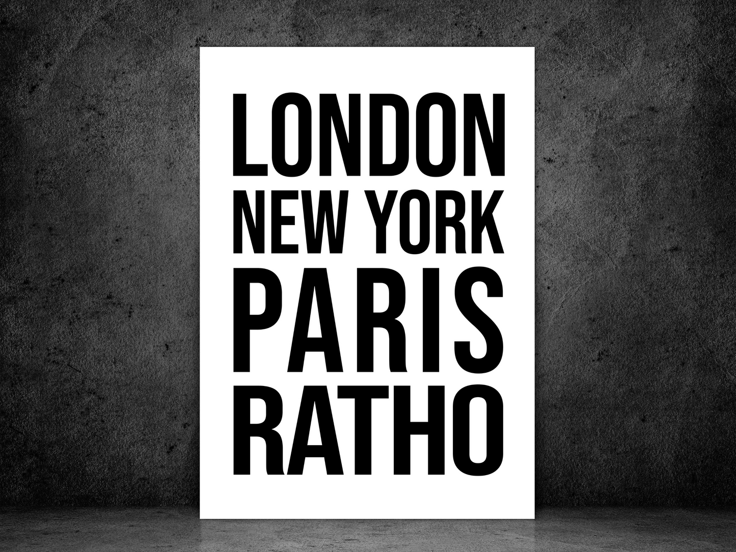 Ratho Bold Print