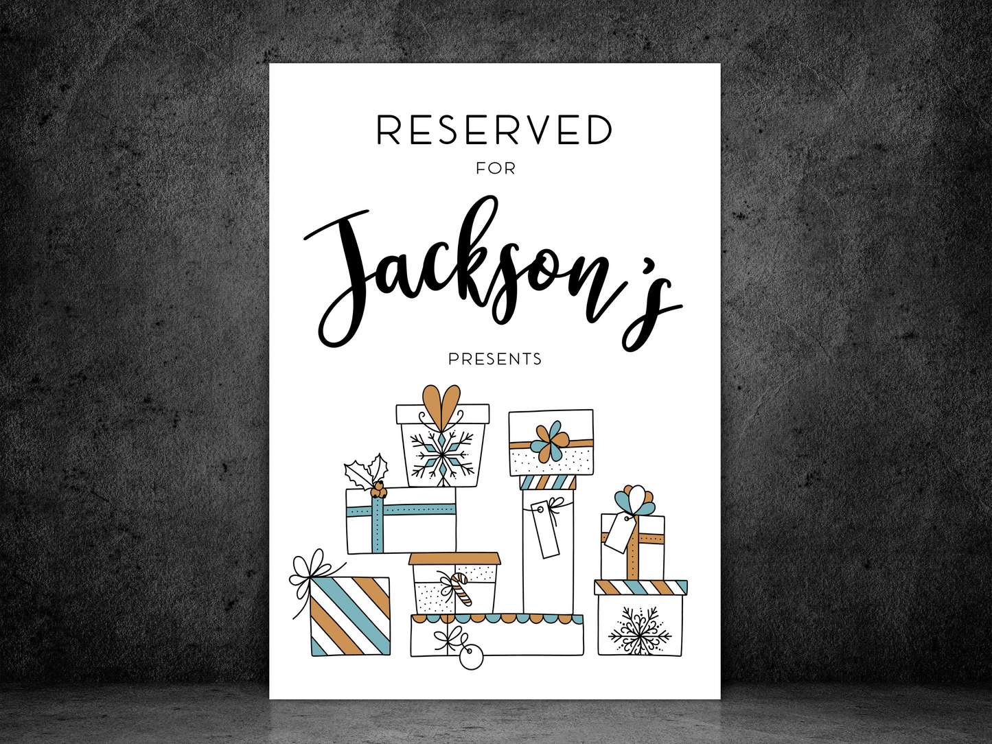 Under The Tree Personalised Print