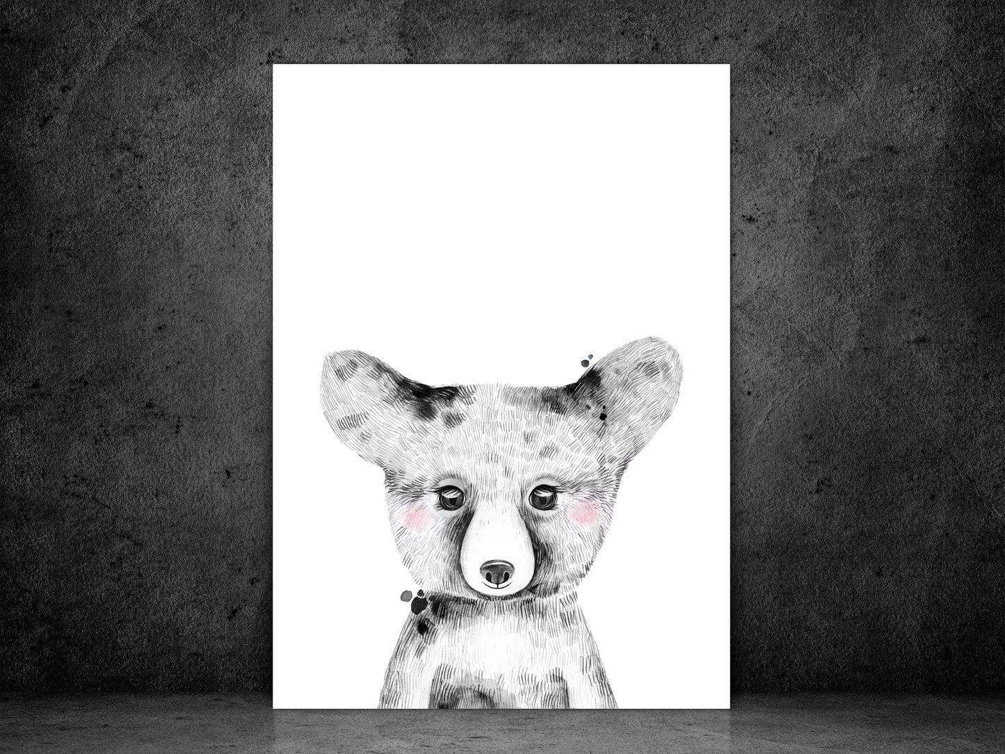Watercolour Baby Bear