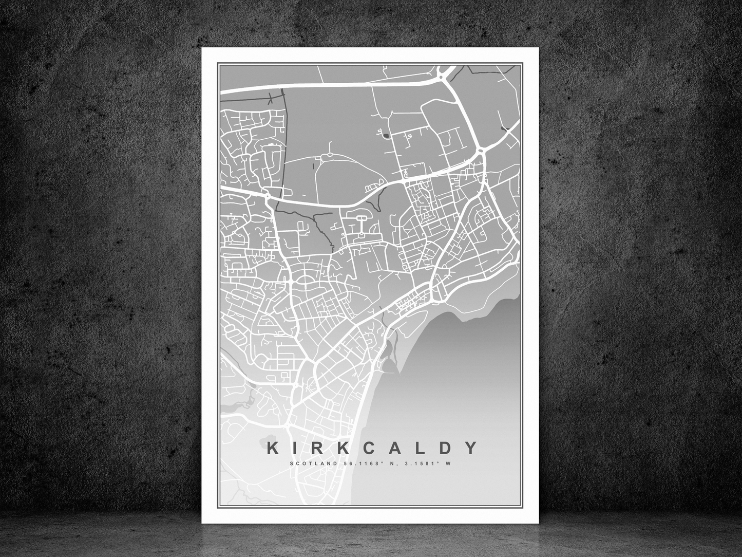 Kirkcaldy Map Print