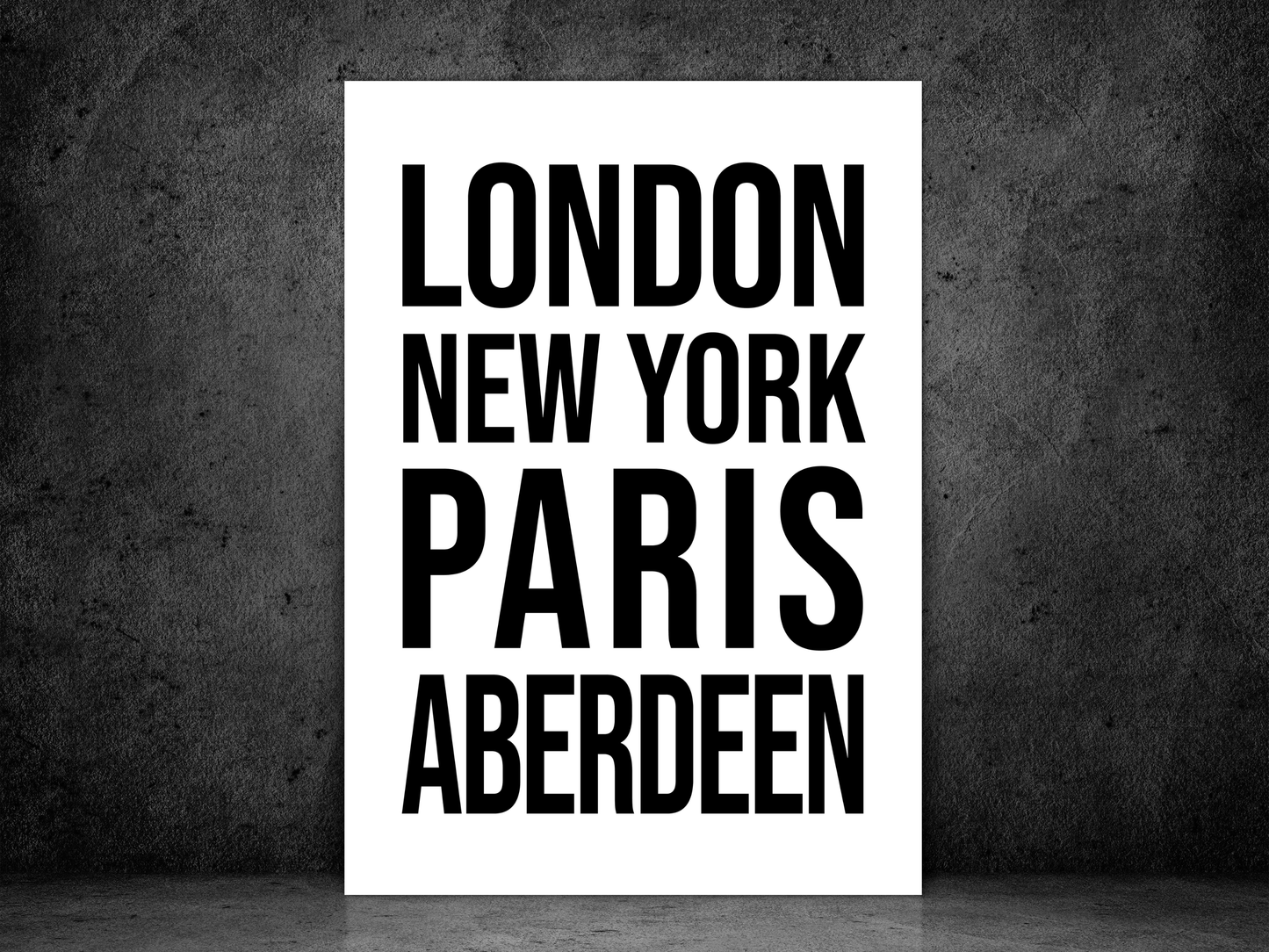 Aberdeen Bold Print