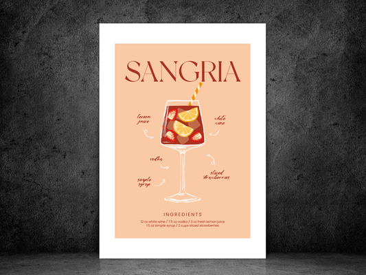 Sangria Peach Cocktail
