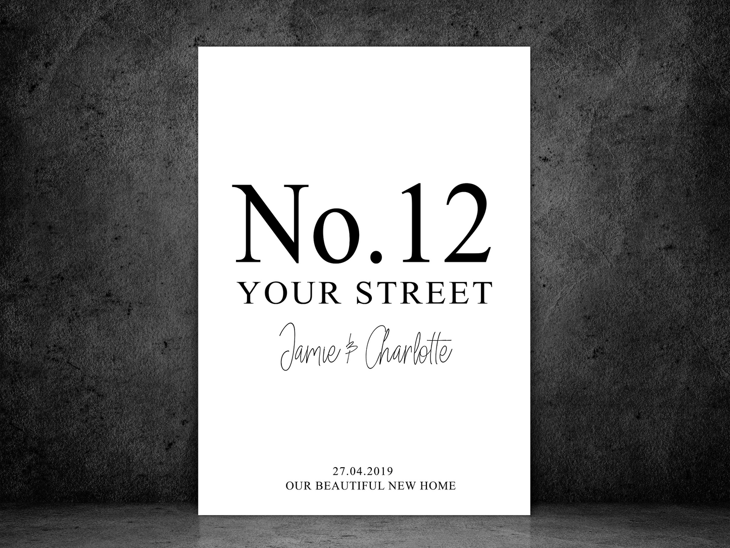 Home Address Personalised Print