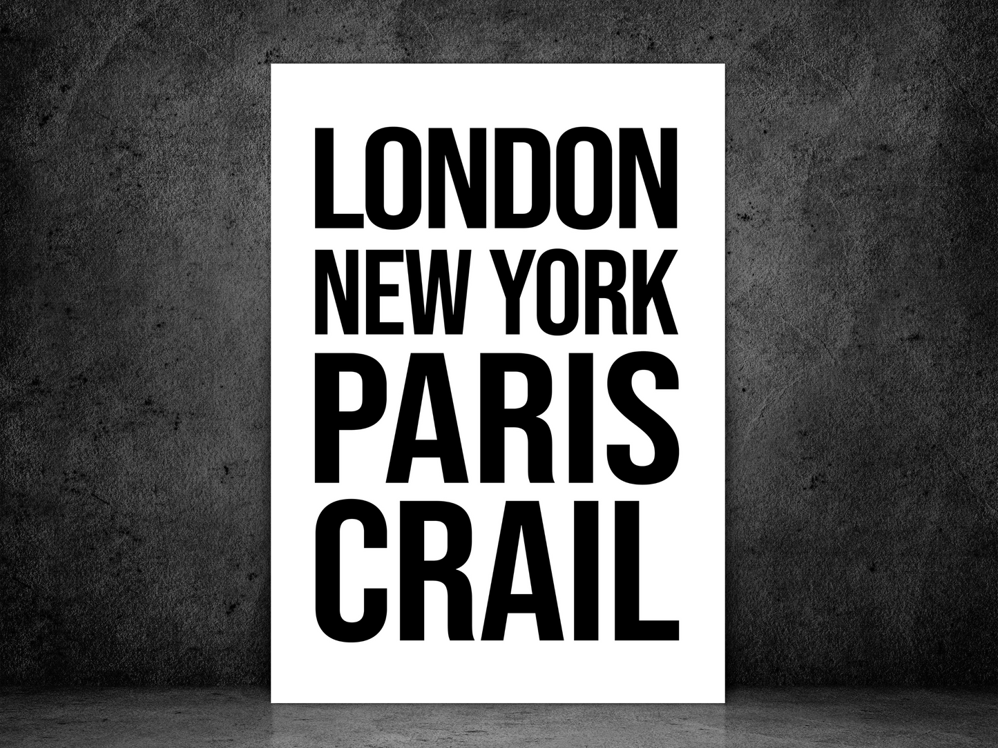 Crail Bold Print