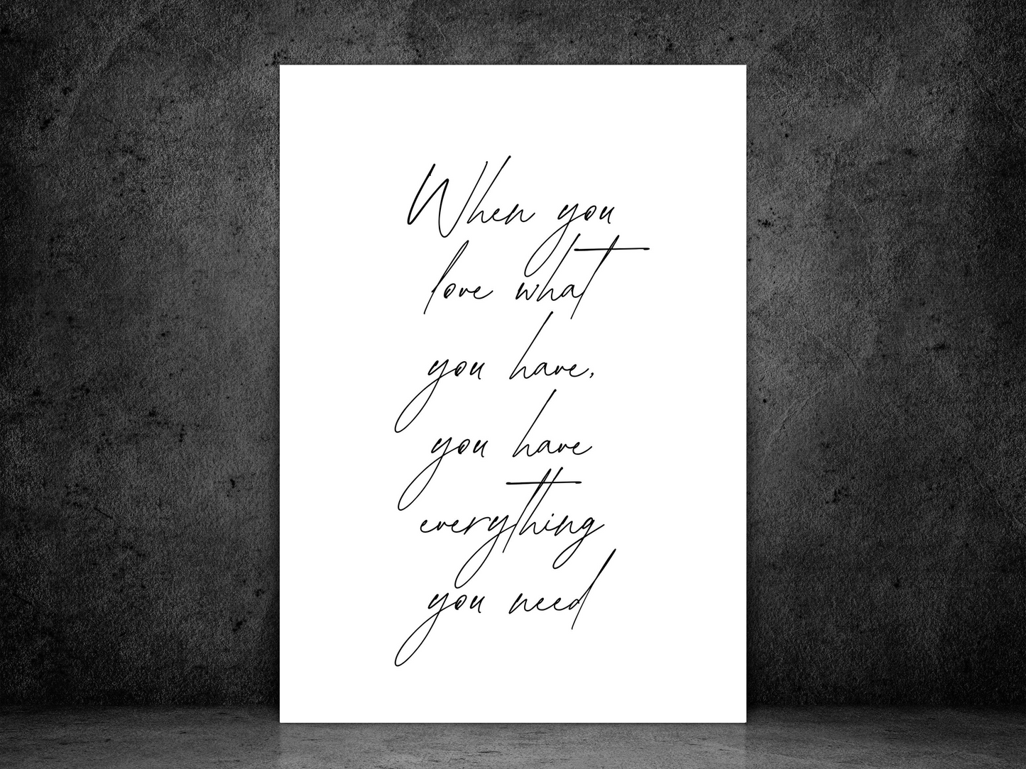 Everything You Need