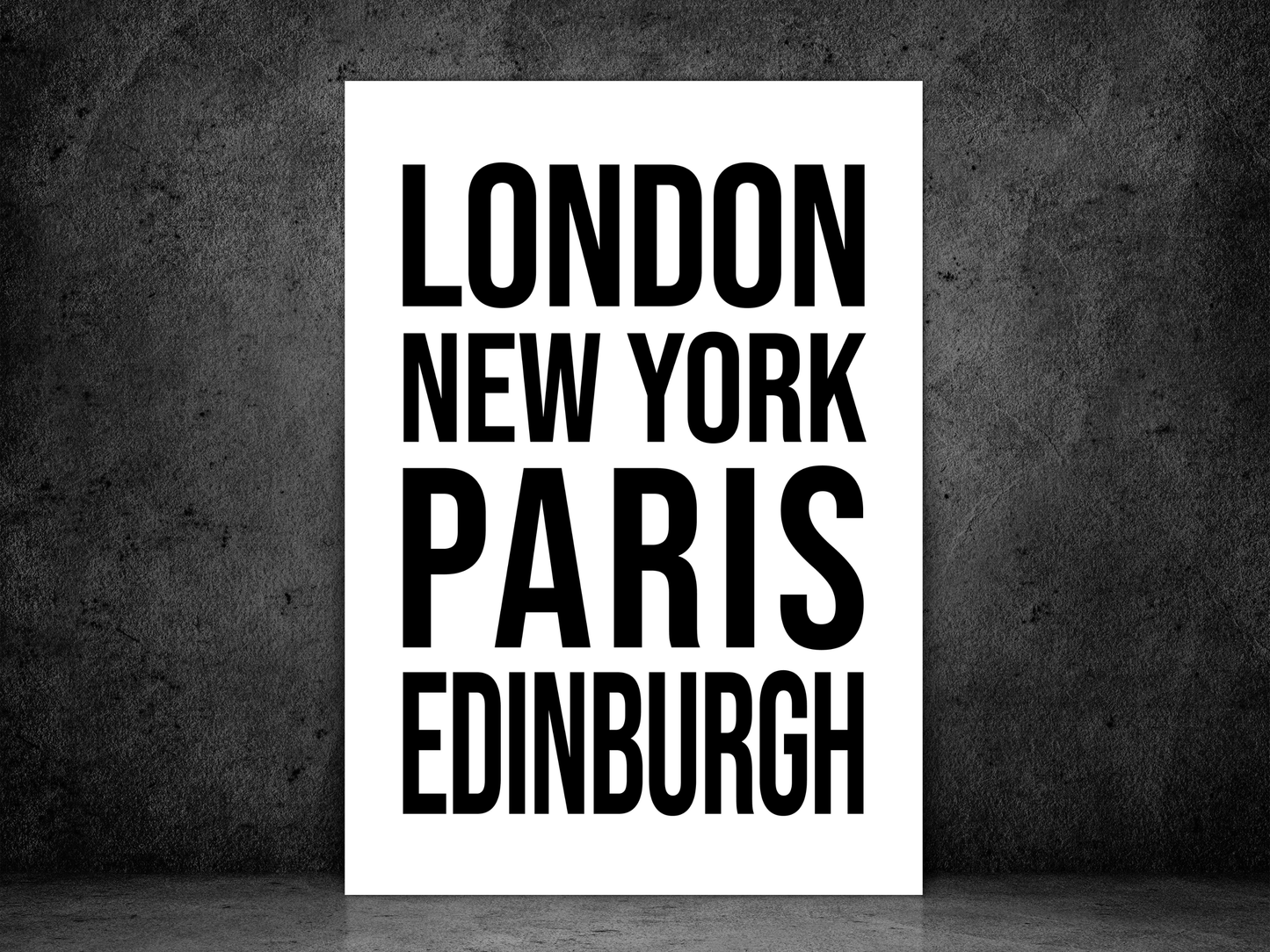 Edinburgh Bold Print