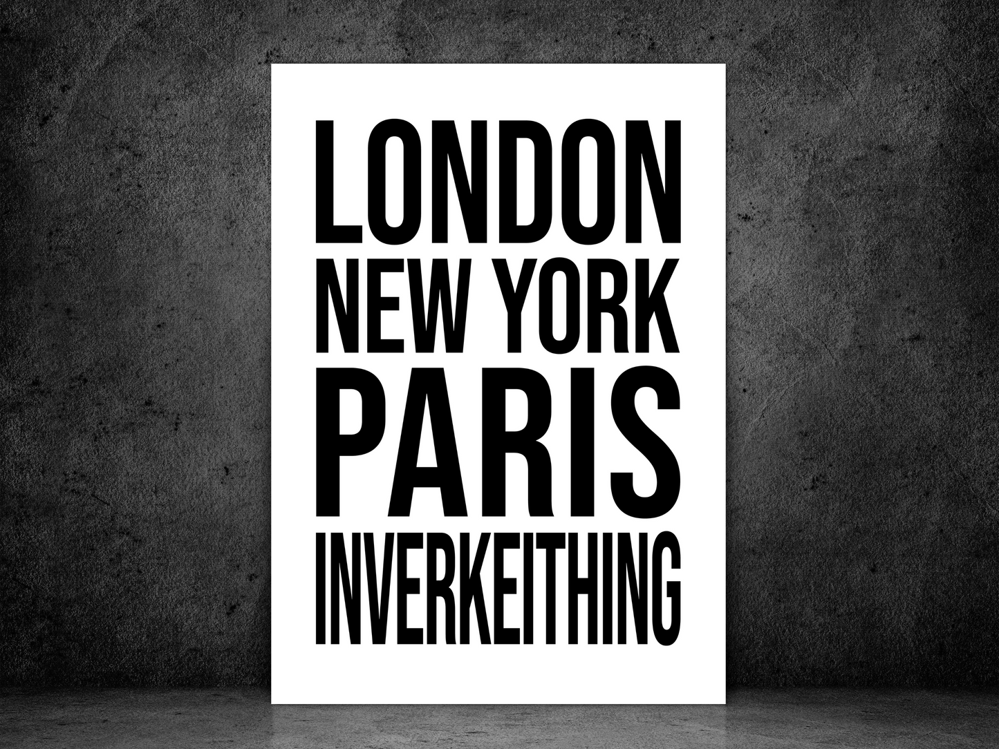 Inverkeithing Bold Print
