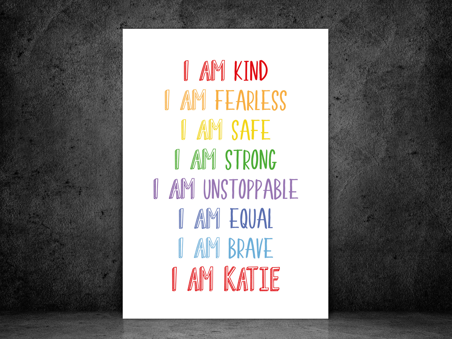 I Am Rainbow Personalised
