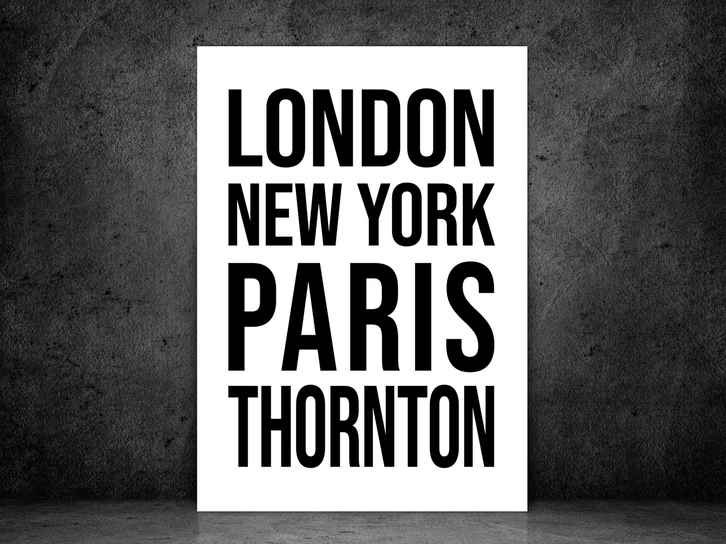 Thornton Bold Print