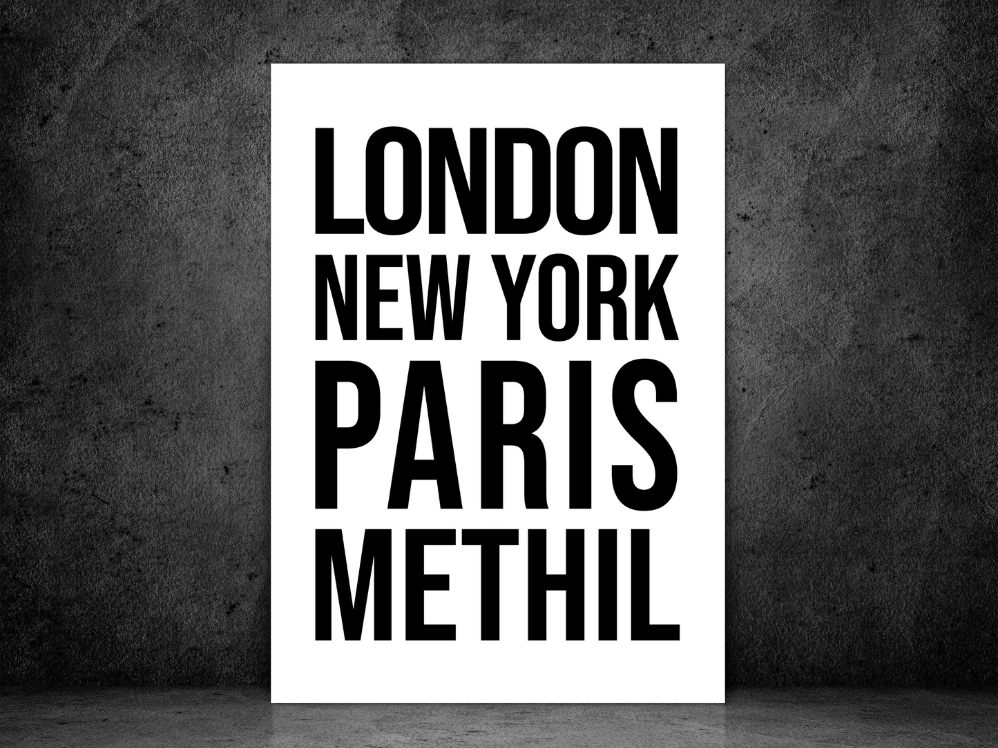 Methil Bold Print