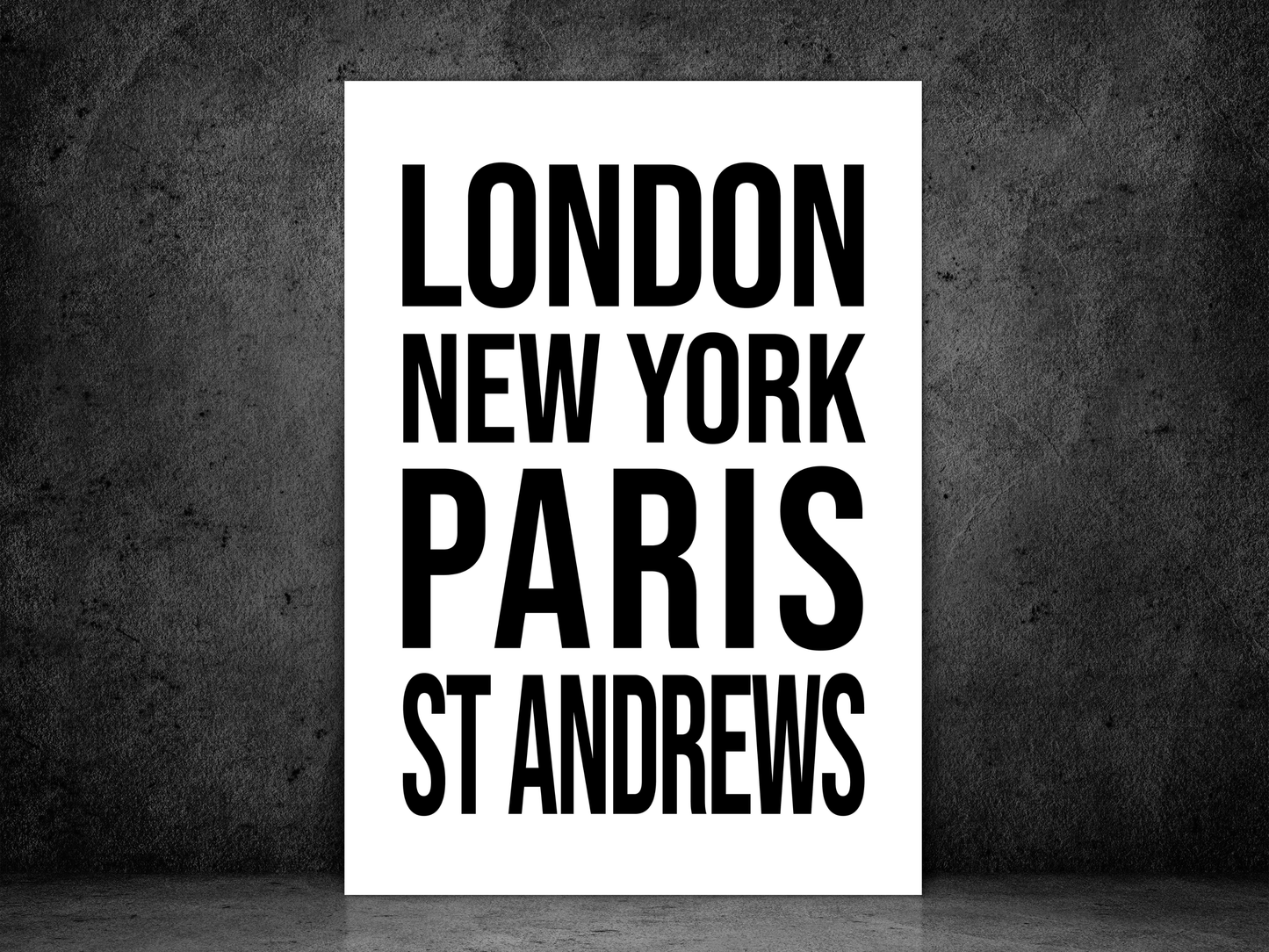 St Andrews Bold Print