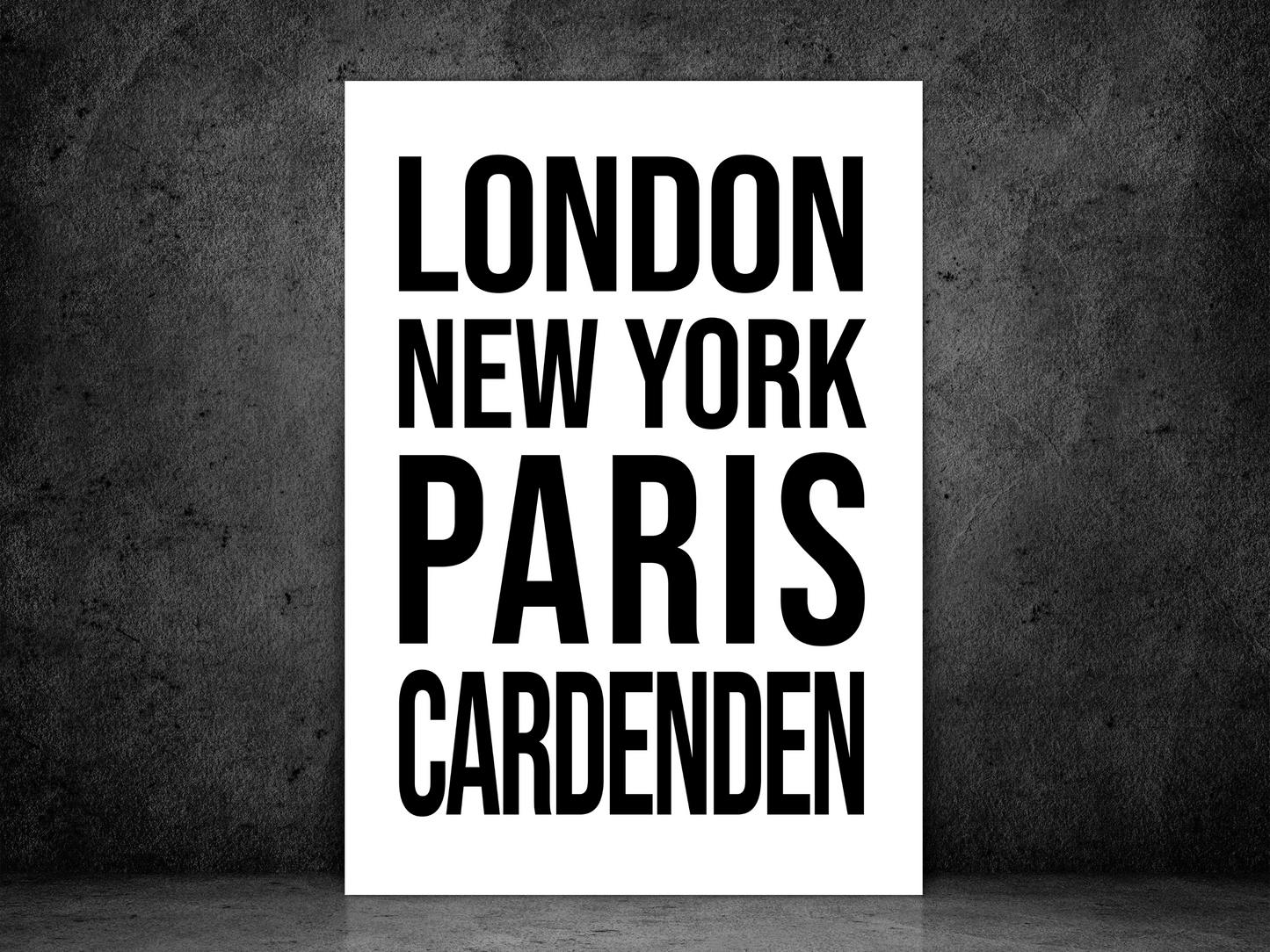 Cardenden Bold Print (Copy)