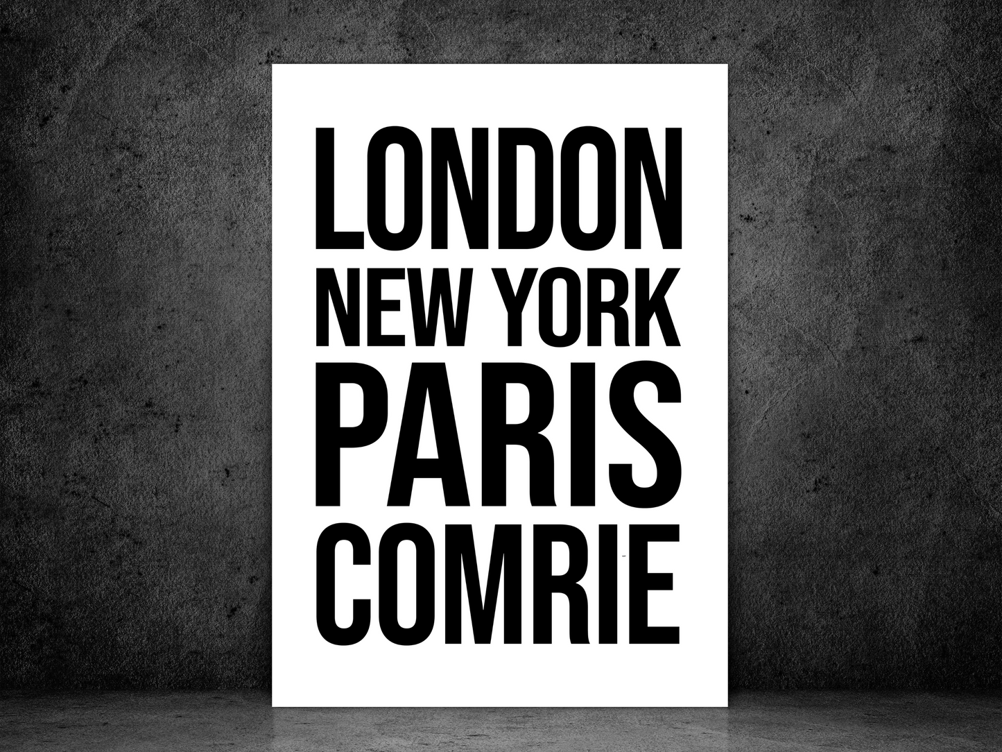 Comrie Bold Print