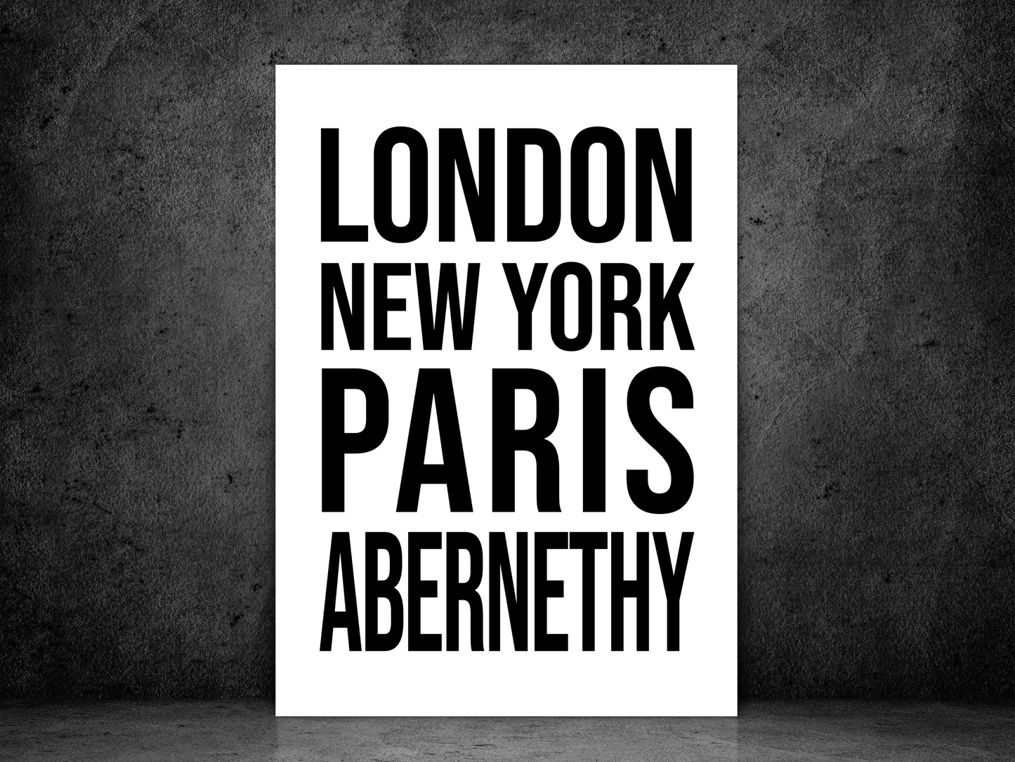 Abernethy Bold Print