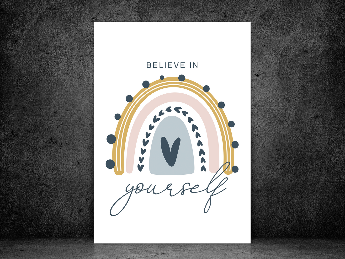 Believe In Yourself Scandi Rainbow