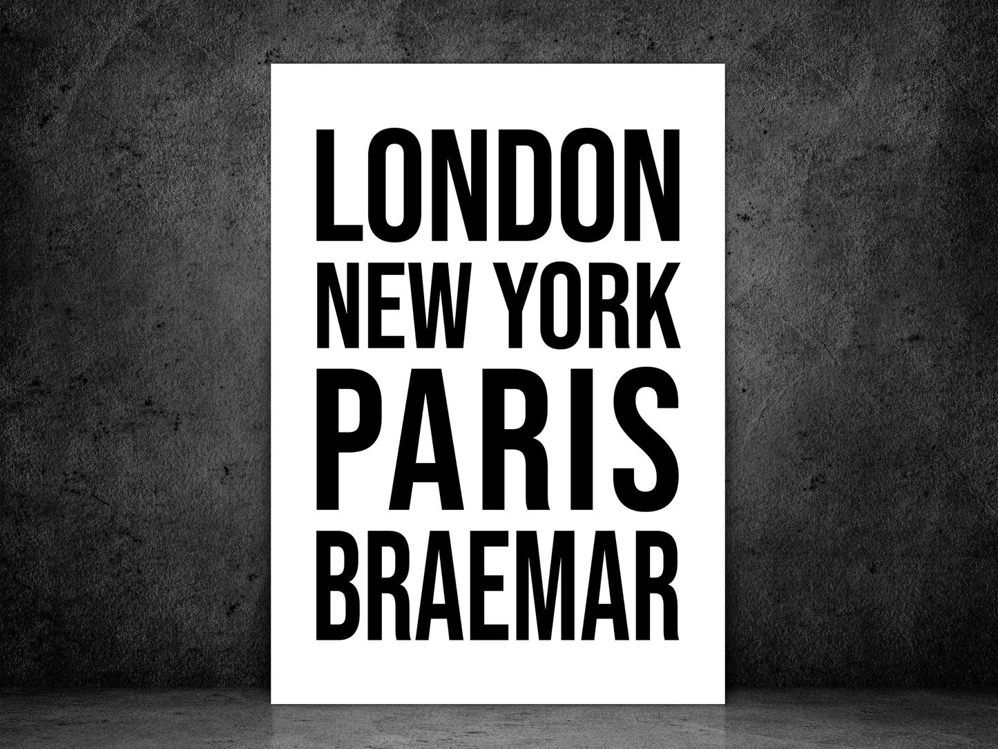 Braemar Bold Print