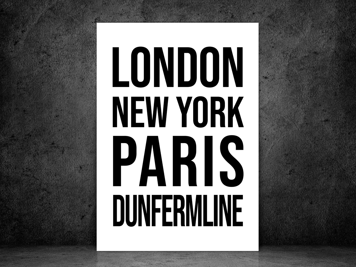 Dunfermline Bold Print