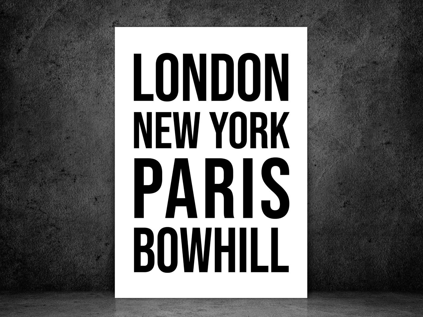 Bowhill Bold Print