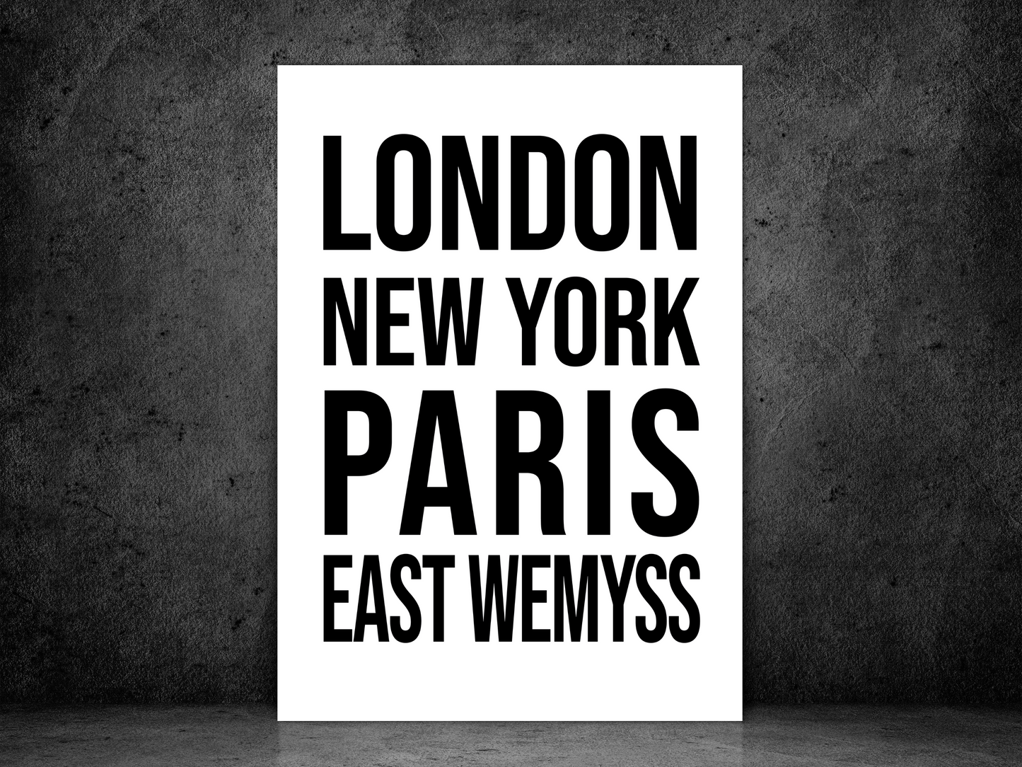 East Wemyss Bold Print