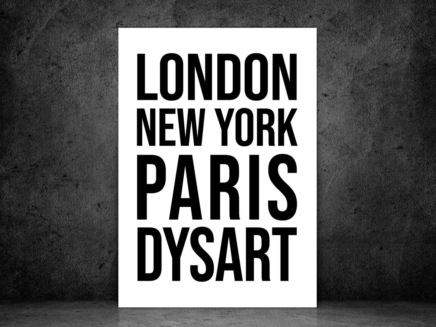 Dysart Bold Print