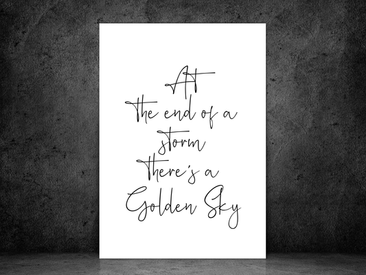 At The End Of A Storm (Italic)