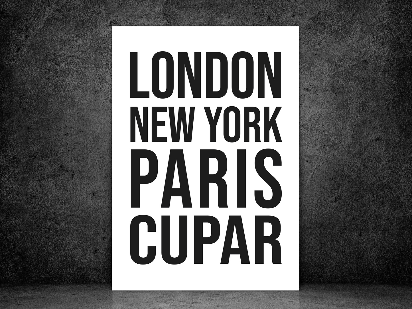 Cupar Bold Print
