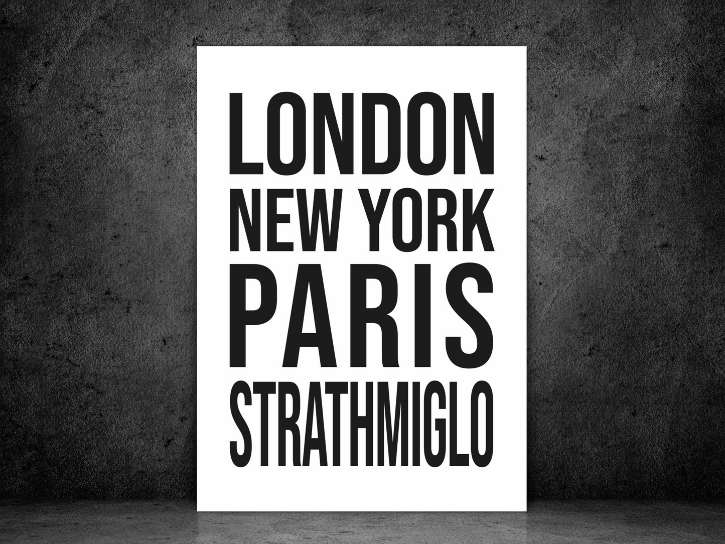 Strathmiglo Bold Print