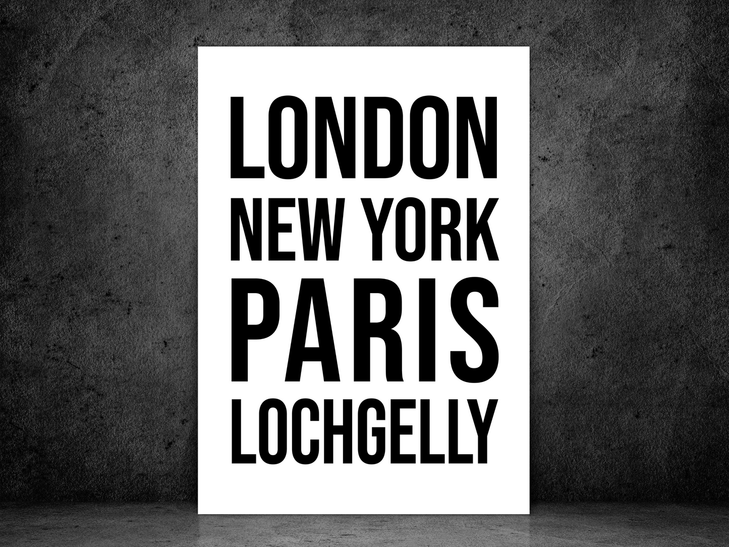 Lochgelly Bold Print