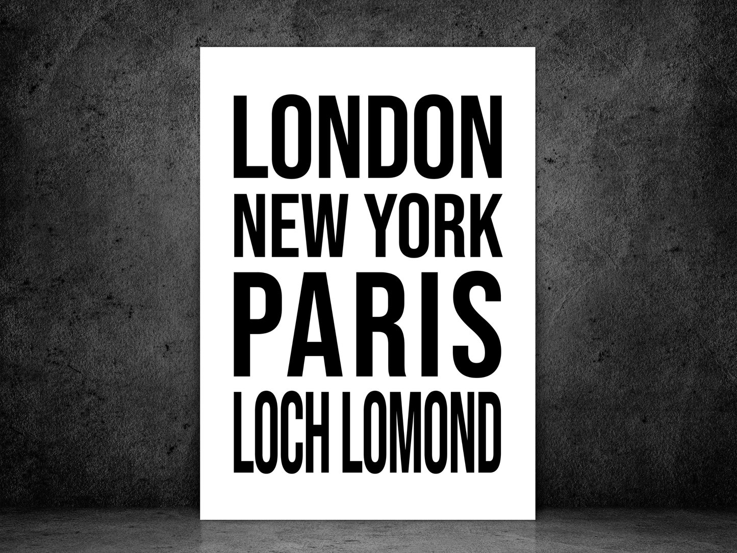 Loch Lomond Bold Print