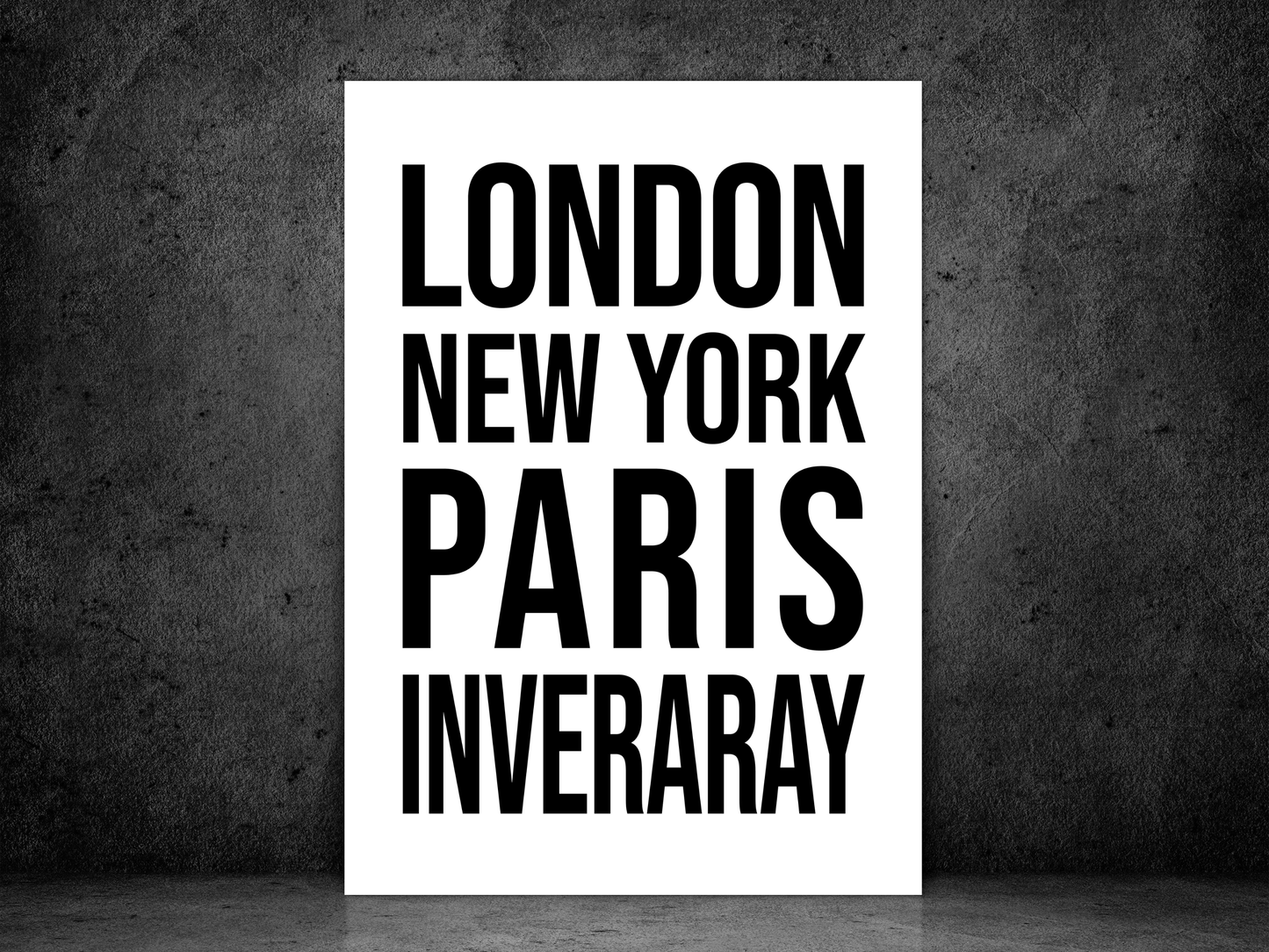 Inveraray Bold Print