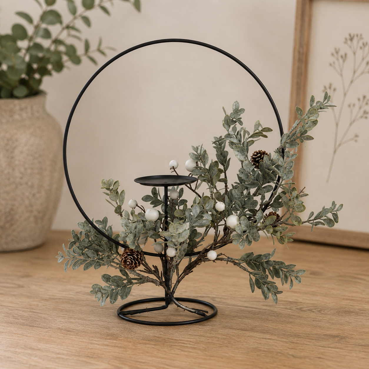 Christmas Hooped Centrepiece