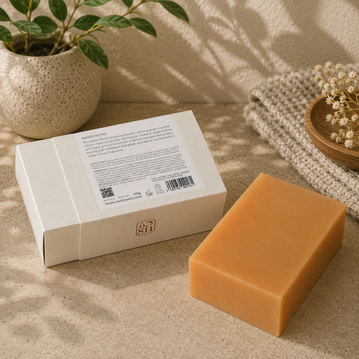 Lemongrass & Ginger | Handmade Soap | Highland Soap Co.
