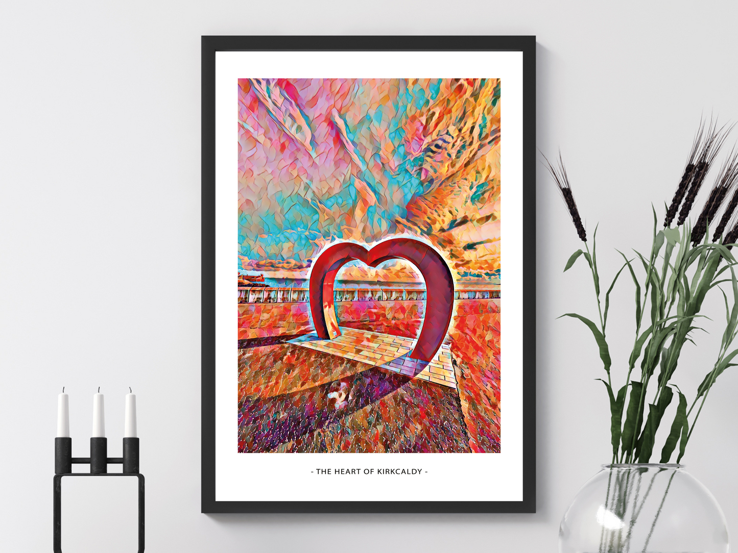 Heart of Kirkcaldy Art Design Mosaic Print