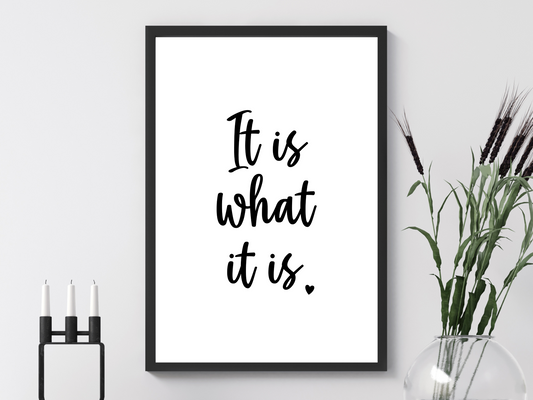 It Is What It Is