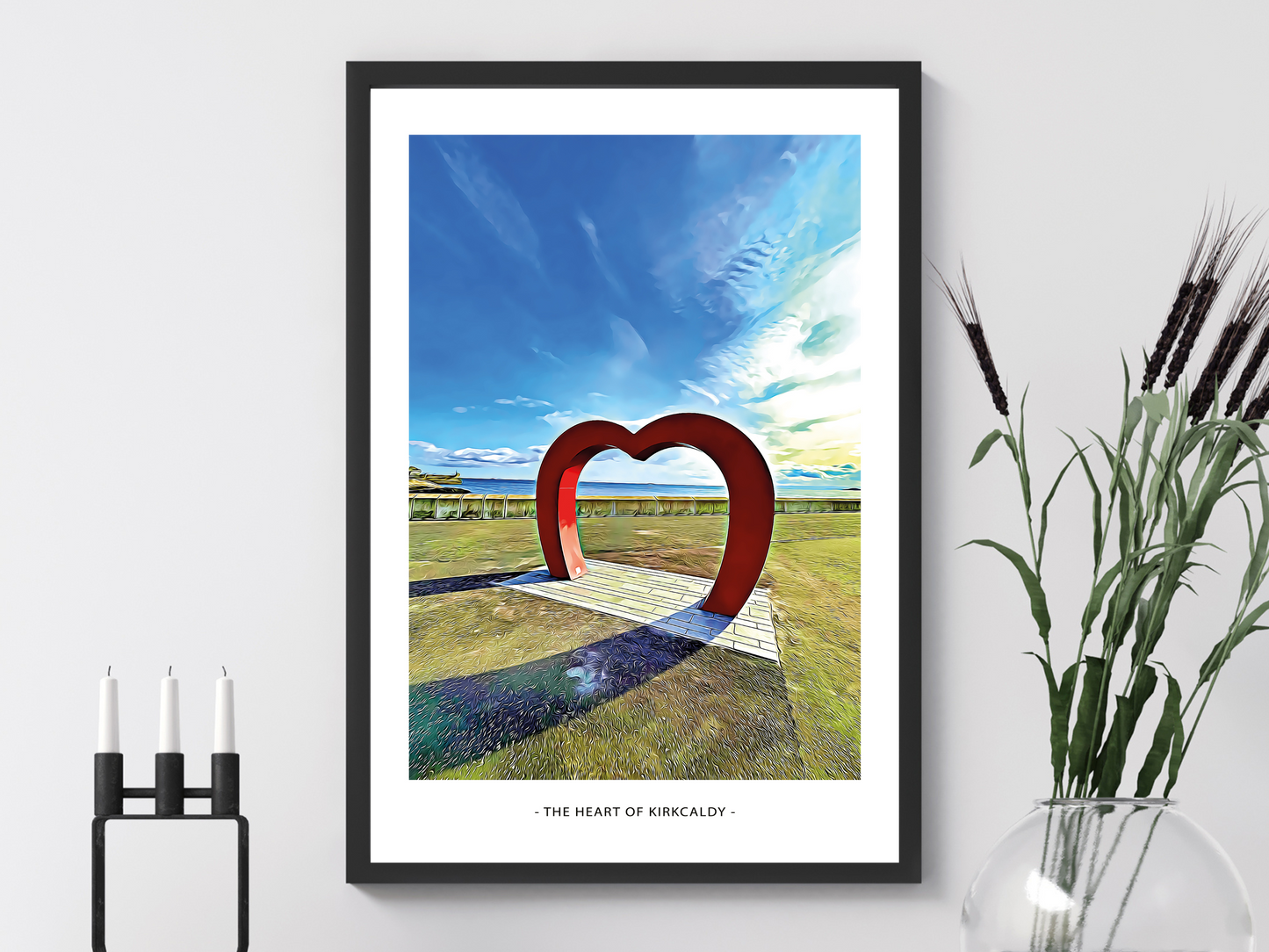 Heart of Kirkcaldy Art Design Print