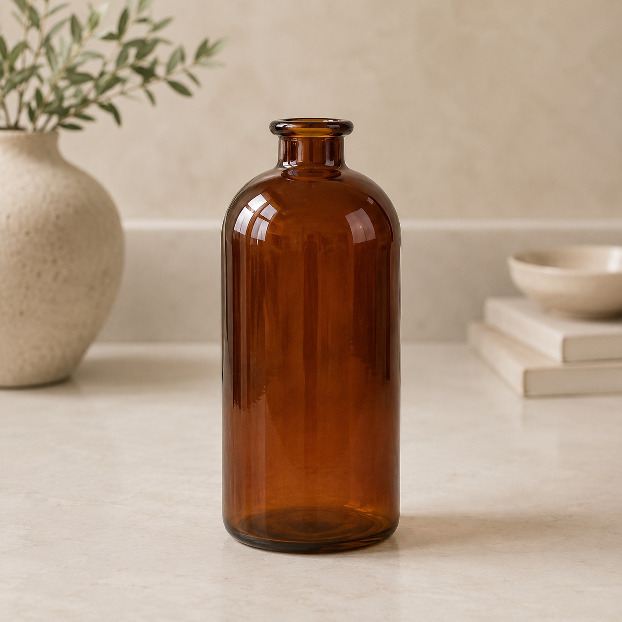 Medium Burnt Amber Bottle