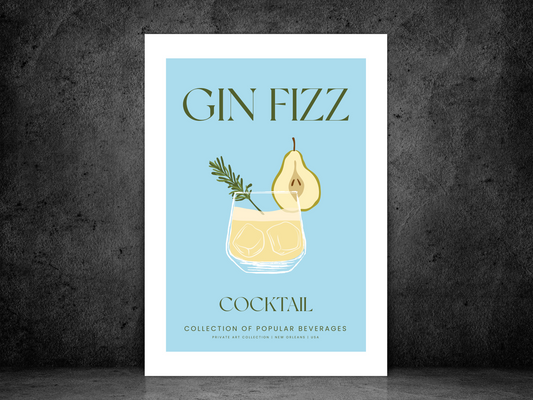 Gin Fizz Cocktail