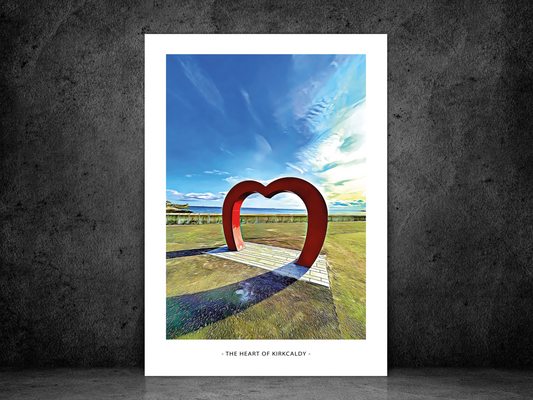 Heart of Kirkcaldy Art Design Print