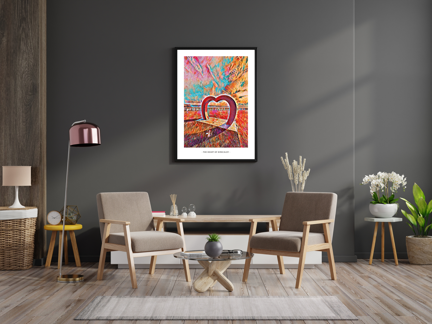 Heart of Kirkcaldy Art Design Mosaic Print