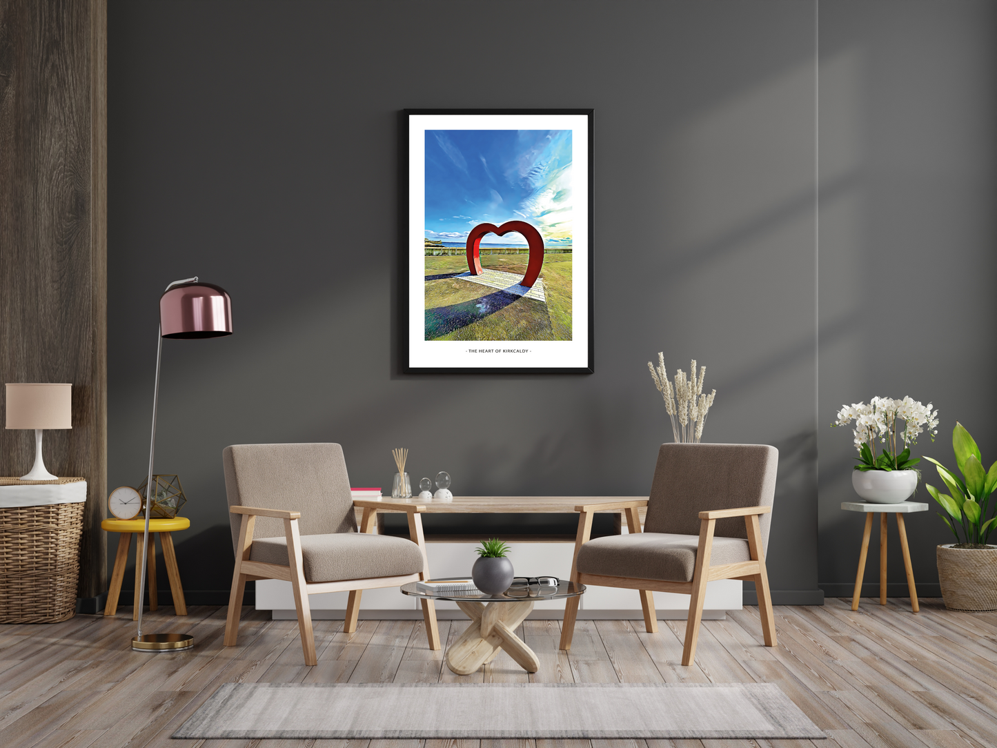Heart of Kirkcaldy Art Design Print