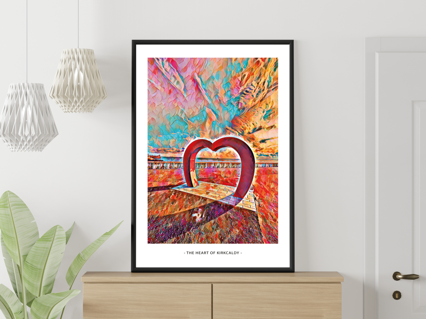 Heart of Kirkcaldy Art Design Mosaic Print