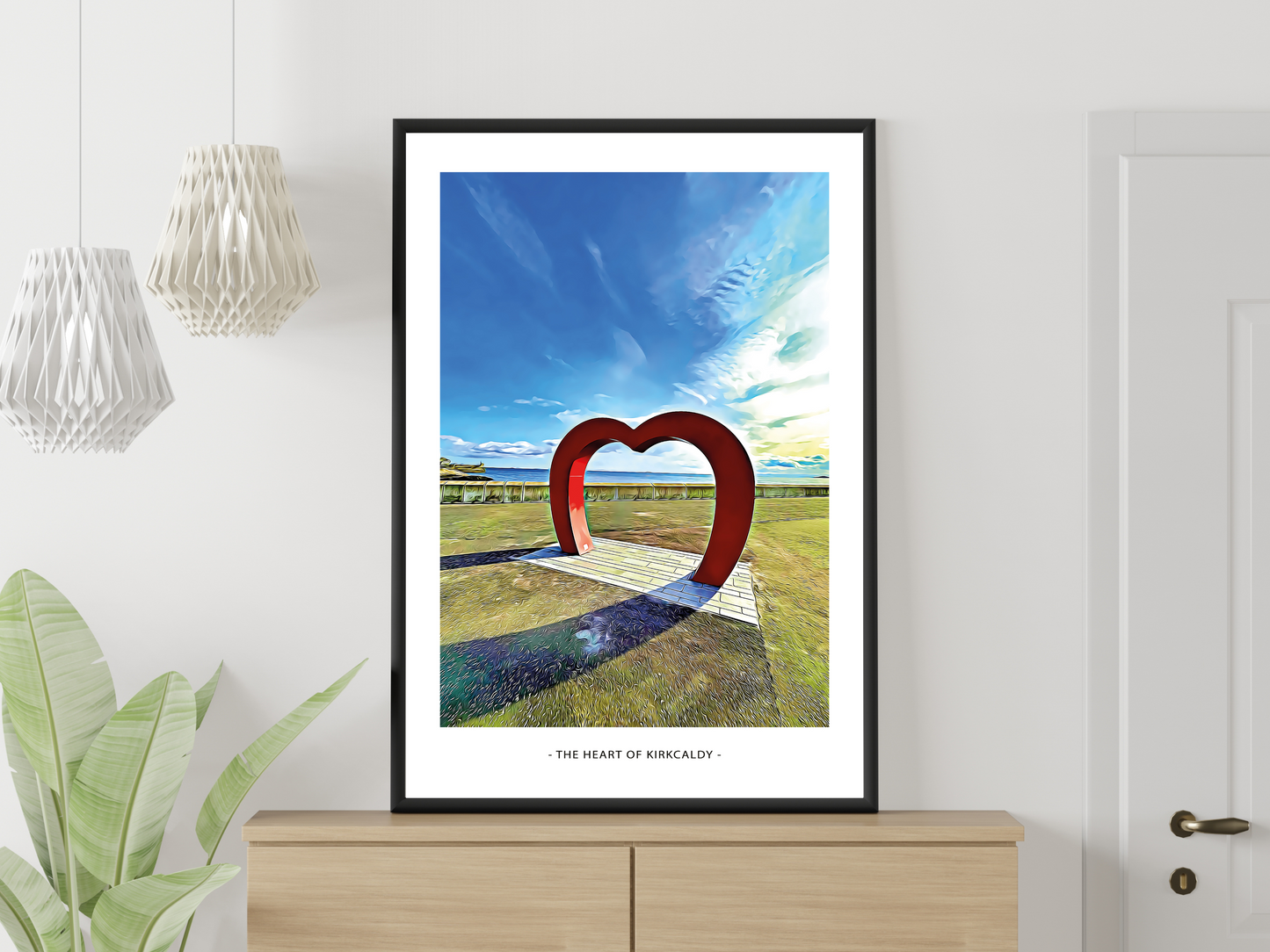 Heart of Kirkcaldy Art Design Print