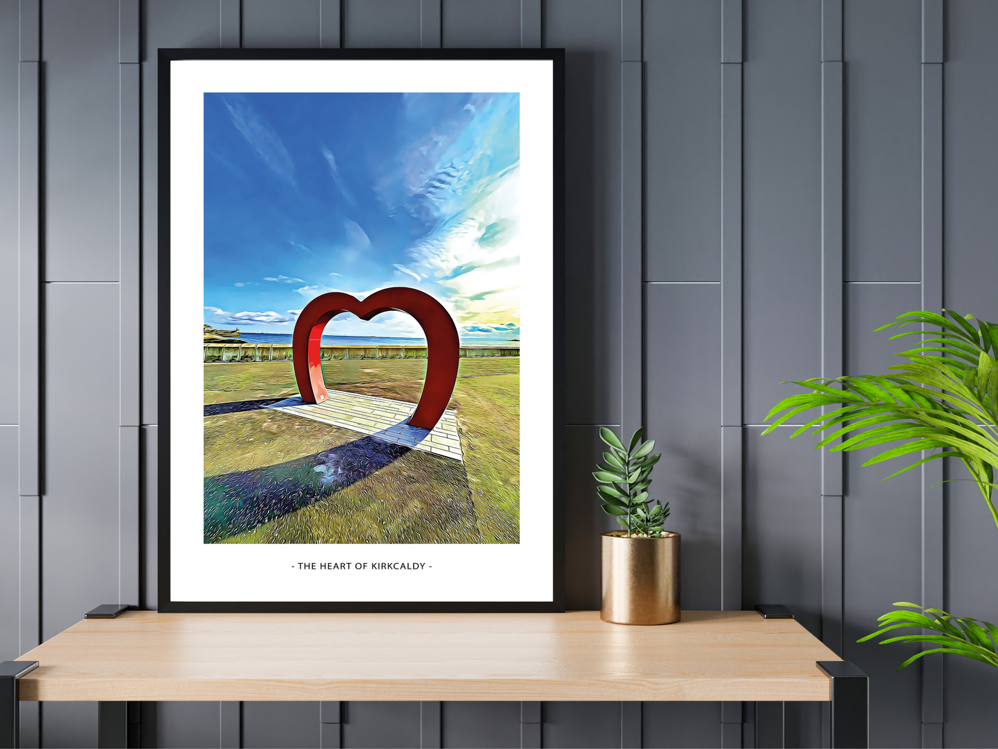 Heart of Kirkcaldy Art Design Print