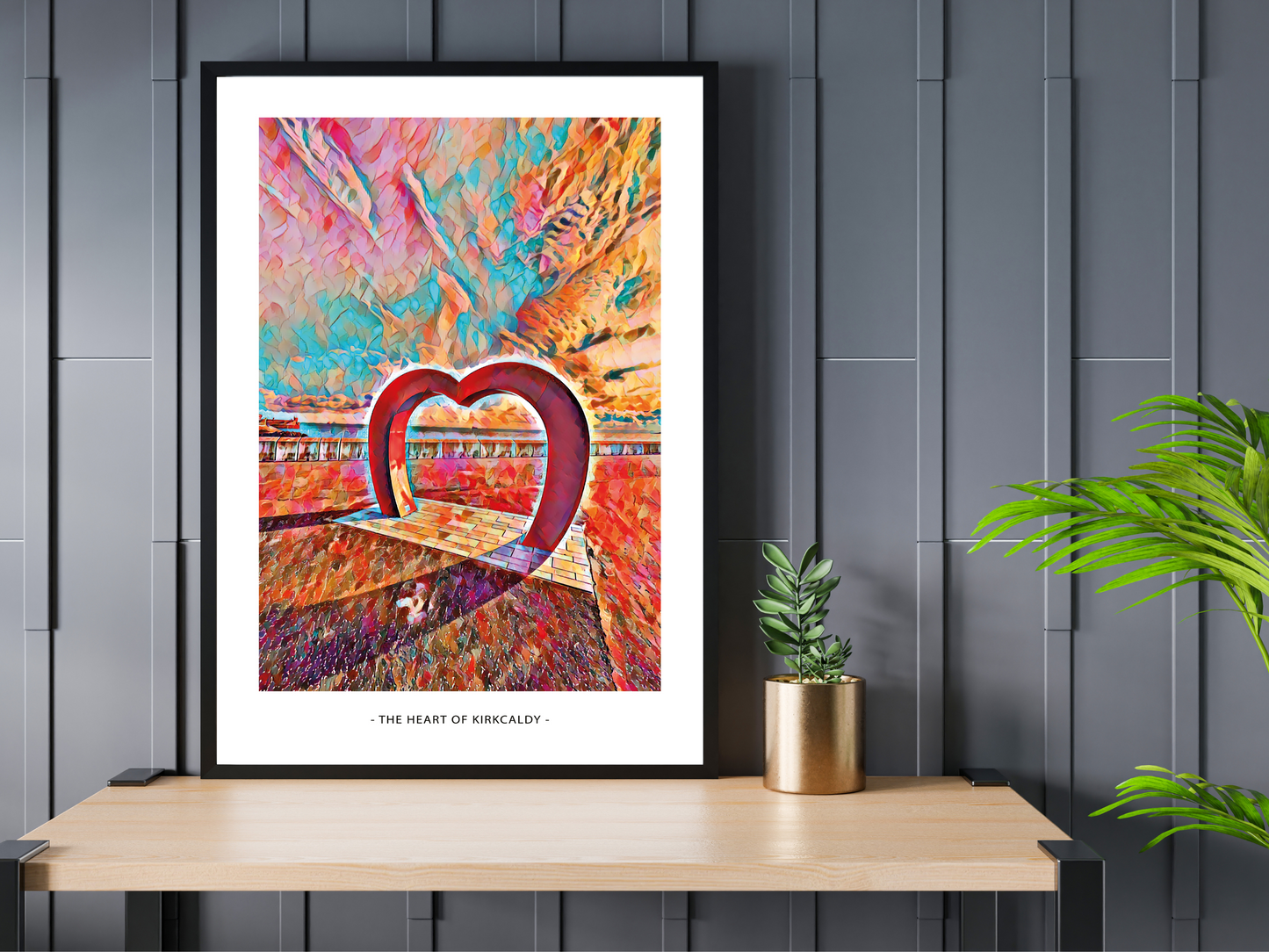 Heart of Kirkcaldy Art Design Mosaic Print
