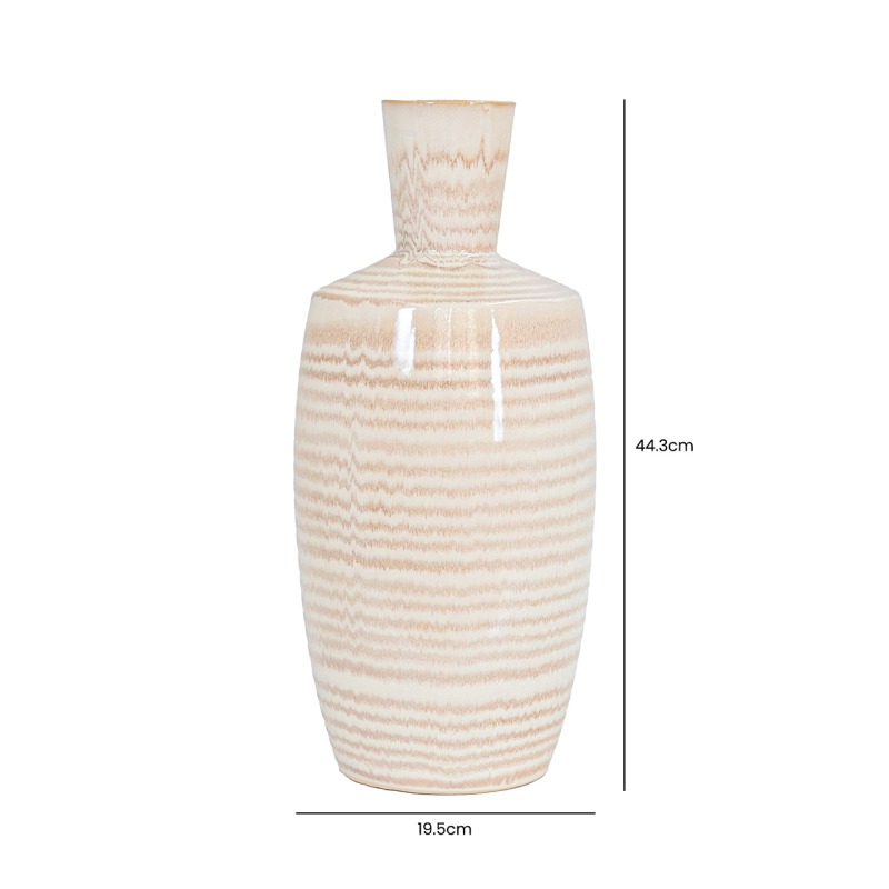 Strata Stripe Ceramic Vase | X Large