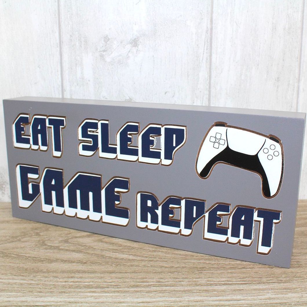Gaming Block Grey Wood
