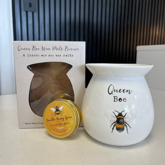 Queen Bee Wax Melt Burner Gift Set