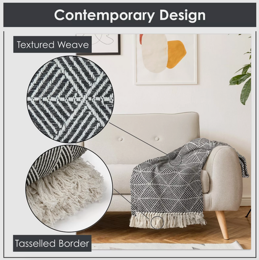 Black Zahra Design Throw