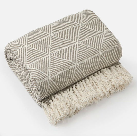 Natural Zahra Design Throw